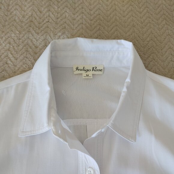 Indigo Rose Women's Shirt Size: M, Color: White - Picture 3 of 16